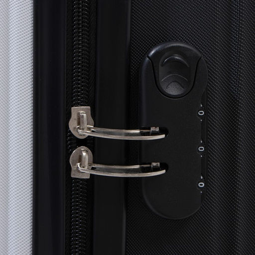 Чемодан большой 26, кодовый замок, цвет белый/чёрный - Simaland фото 7