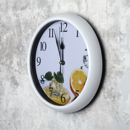 Цена за 1 шт. Часы настенные 20 см / 530F /уп 60/ - Галеонтрейд фото 4