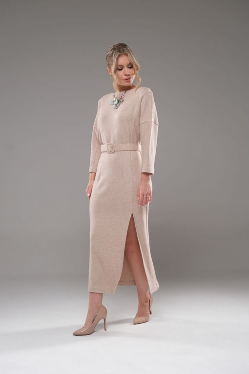 Платье Galean Style 948 бежевый
