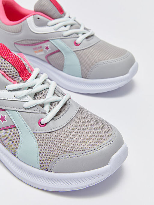 Bask?l? Ba?c?kl? K?z ?ocuk Spor Ayakkab? - Waikiki фото 3