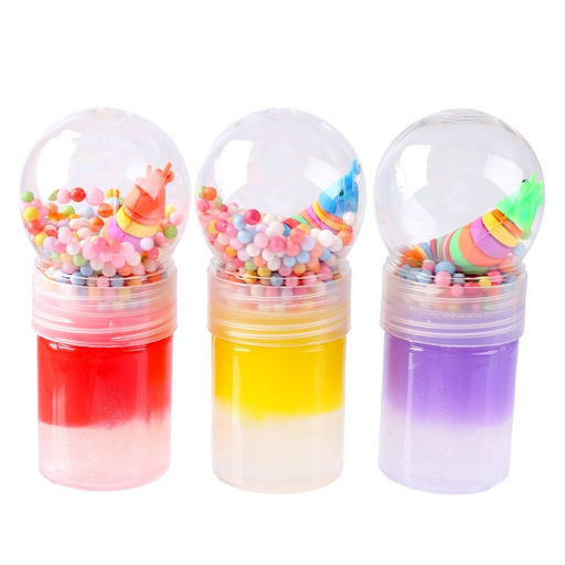 Цена за 12 шт. Лизун - слайм с игрушкой, МИКС