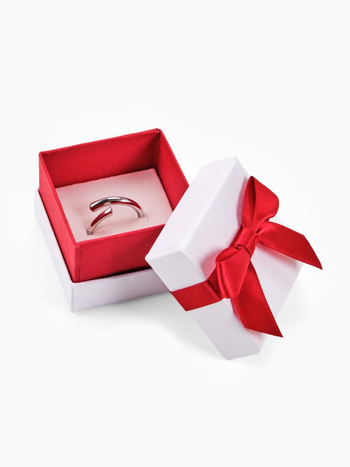 Набор коробочек подарочных 6 шт. под серьги/кольцо «Рафаэлло», 5×5 см, бело-красный