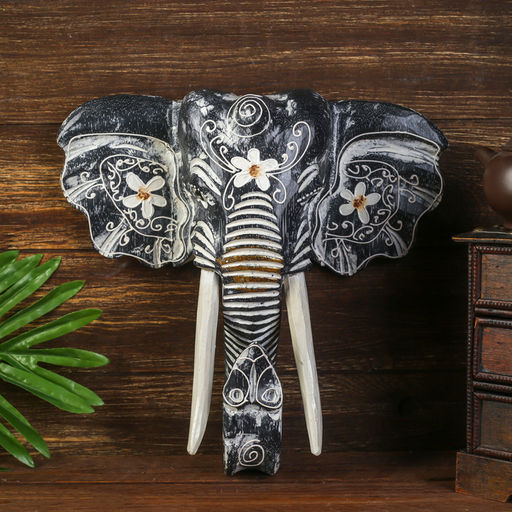 Сувенир дерево Голова слона 28х26х10,5 см