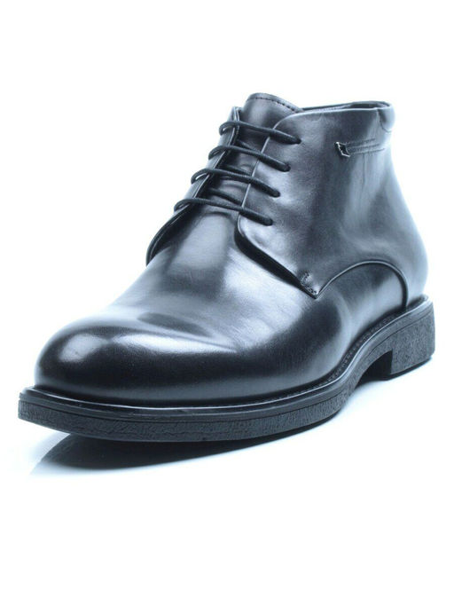 01-H9057 -B7-SW3 BLACK Ботинки демисезонные мужские (натуральная кожа) - Фабричный китай фото 4