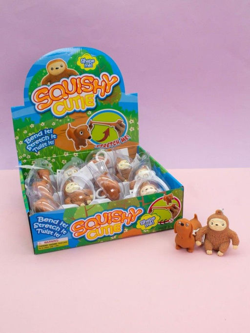 Брелок мялка - антистресс Pretty aminals, шоубокс 12 шт.