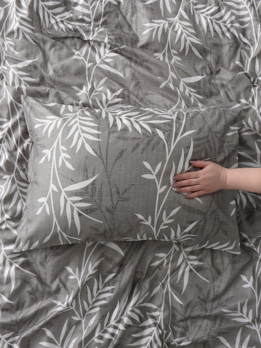 КПБ LoveLife евро Листья 200х220 см, 220х240 см, 50х70 см-2 шт, 75гр/м2, микрофибра  фото 4