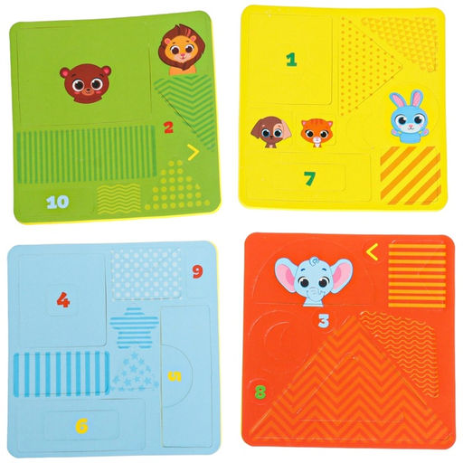 Детская развивающая игра Крошка Я «Маленький строитель / Транспорт», EVA + карточки, виды МИКС, Крошка Я