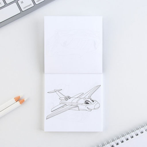 Цена за 2 шт. Подарочный набор: блокнот-раскраска и восковые мелки Юному герою - Artfox фото 3