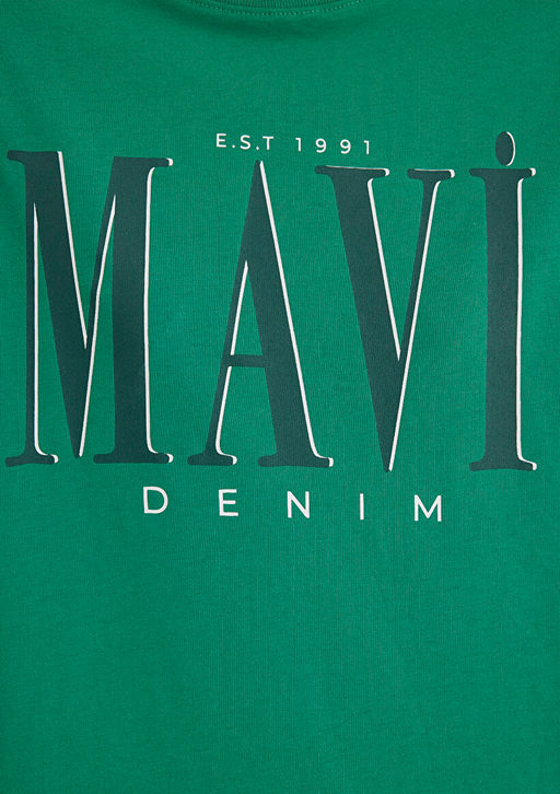 Mavi Logo Bask?l? Yesil Tisort  фото 6