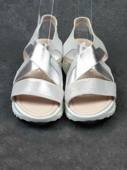08-PED92-4 SILVER Босоножки (натуральная кожа)