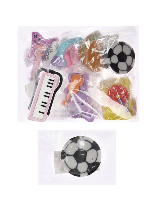 Набор фигурных ластиков, 7 штук, МИКС