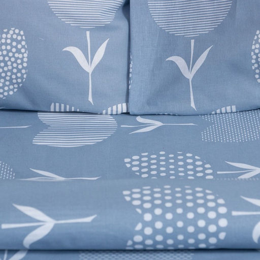 Постельное бельё Этель евро Тюльпаны (вид 2) 200*217 см, 220*240 см, 70*70 см - 2 шт фото 2