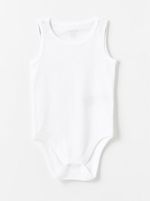 Bisiklet Yaka Basic Erkek Bebek ??t??tl? Bodysuit 2li