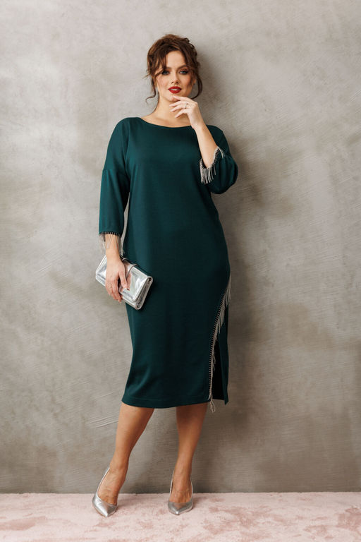 Платье Anastasia 1308 изумруд
