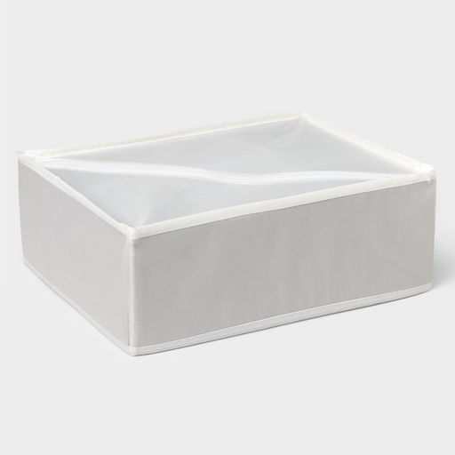 Органайзер для хранения белья LaDо́m, 12 ячеек, 32×24×12 см, серый