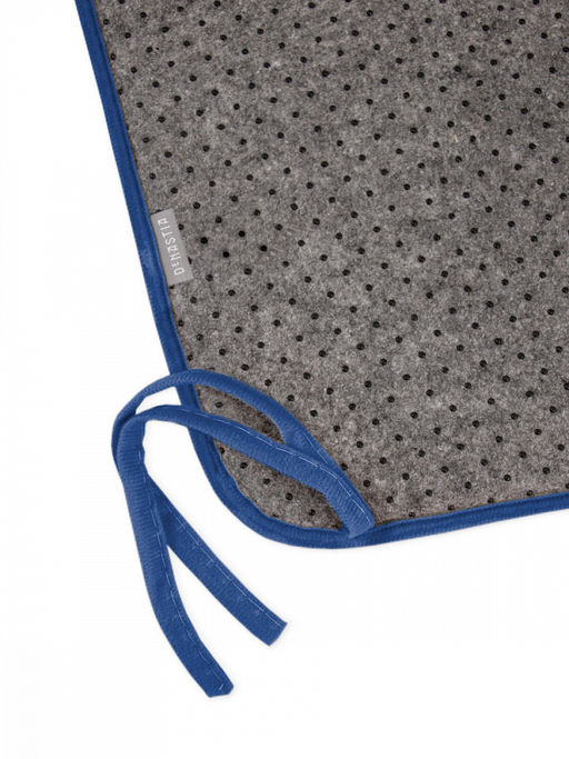 Подушка на стул 40x35x38 синий фланель