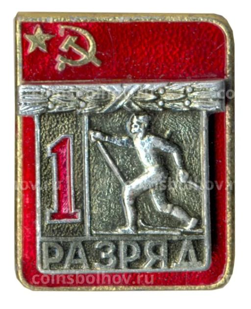 Значок I разряд по лыжам