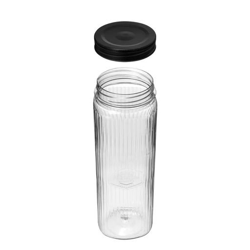 Банка квадратная с эмбоссингом и рельефом PREMIUM, ORIGIN2,0л, арт. С01003, С01002