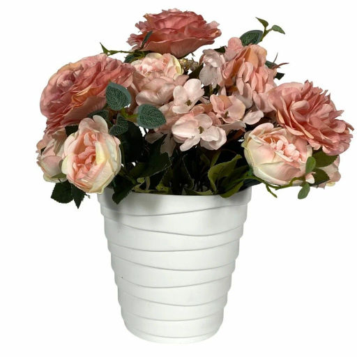 Кашпо Бархан (3,5л) Цв. Белый (Арт. КШ-4342) - Вмс фото 5