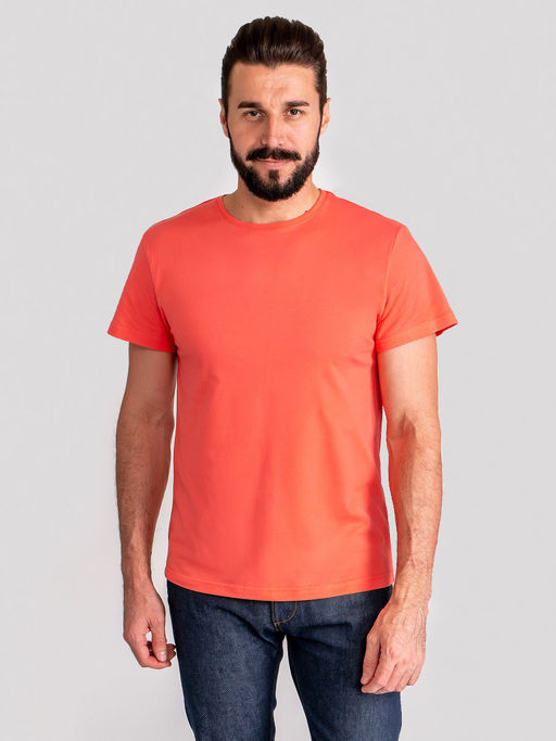 Футболка мужская короткий рукав GREG G145-RD-9012 (коралл)  фото 6