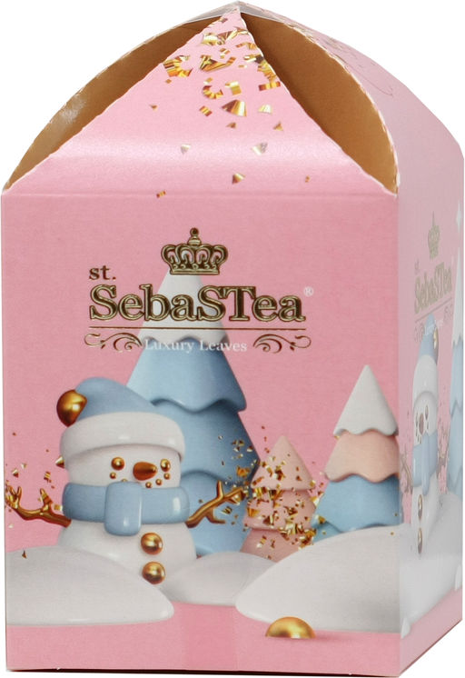 SebaSTea. Новый год. Winter Vibe. Снеговик (розовый) карт.упаковка, 20 пак.