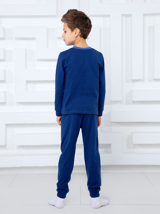 Пижама "Мопс",синий