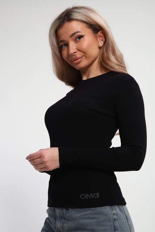 Лонгслив женский облегающий со швом ЛГ-03