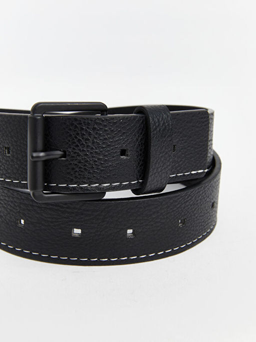 Deri G?r?n?ml? Erkek Kemer