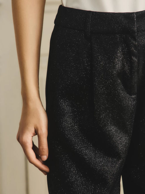 Брюки прямые с блестками / Zarina