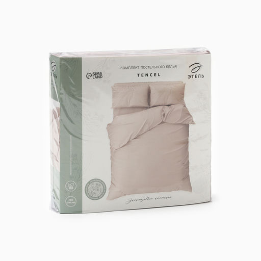 Постельное бельё Этель 2сп Tencel 180*210см, 220*245см, 50*70см-2шт, цвет пудра  фото 10