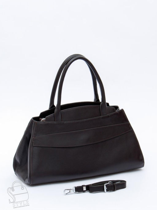 Сумка женская кожаная 3380-2QP d.coffee Polina&Eiterou в Новосибирске