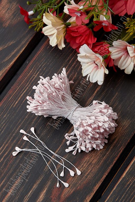 Тычинки для цветов матовые (SF-2999) светло-розовый