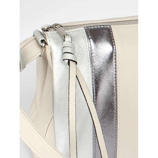 Сумка женская искусственная кожа ADEL-230/6в/ММ, 5отд. плеч/рем. серый св/серебро 259185 - Adelia фото 3