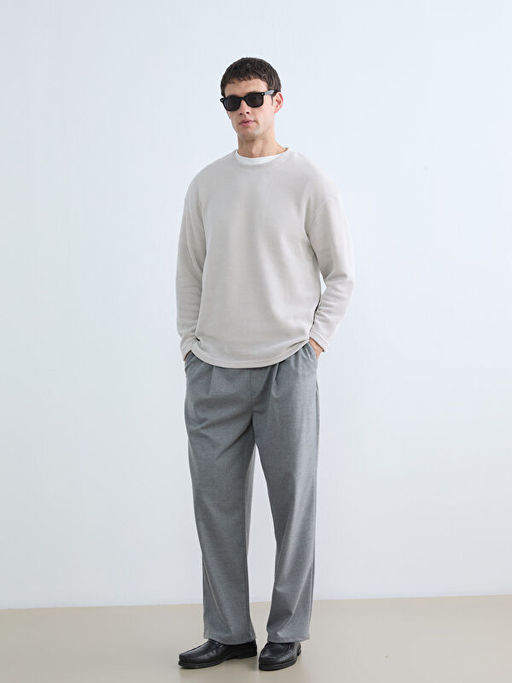 Bisiklet Yaka Erkek Triko Kazak