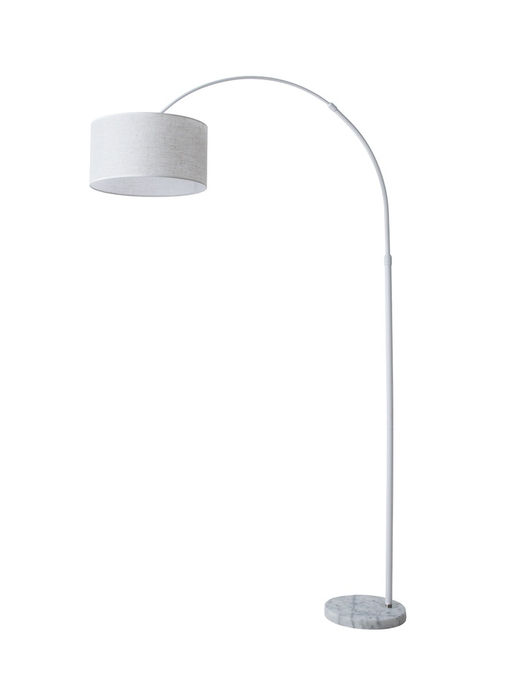 Торшер напольный BayerLux «Атлант», Е27, 40 Вт, подставка камень, 26×55×185 см, белый