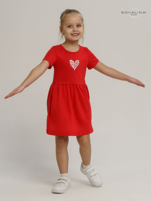 Платье Лето красный-лав - Sovalina фото 9