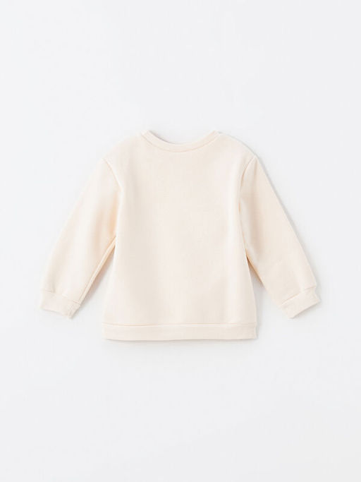 Beli Lastikli Bask?l? K?z Bebek Sweatshirt - Waikiki фото 3