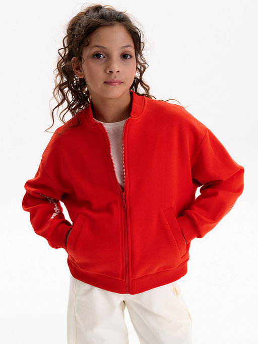 PELICAN, толстовка для девочек, Красный  фото 3