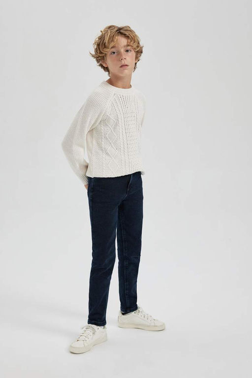 Джинсовые брюки узкого кроя для мальчиков скинни - Defacto фото 7