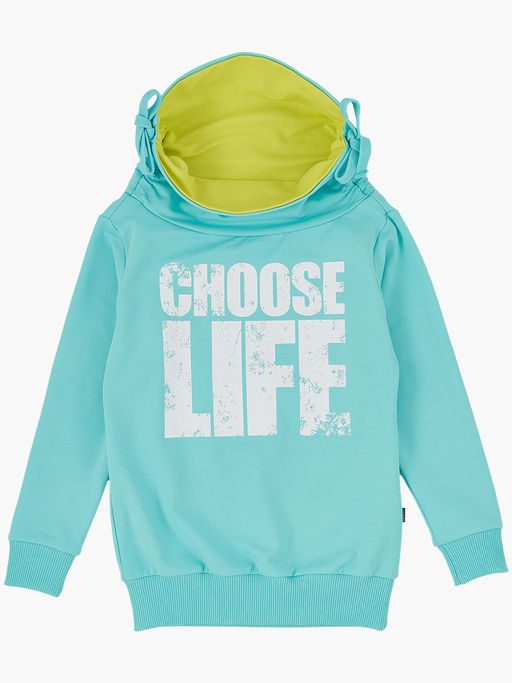 Толстовка с принтом для девочки UD 0483 бирюза - Mini maxi фото 3