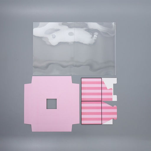 Коробка подарочная для цветов с вазой и пластиковыми окнами складная, упаковка, «Love», 23×30×23 см