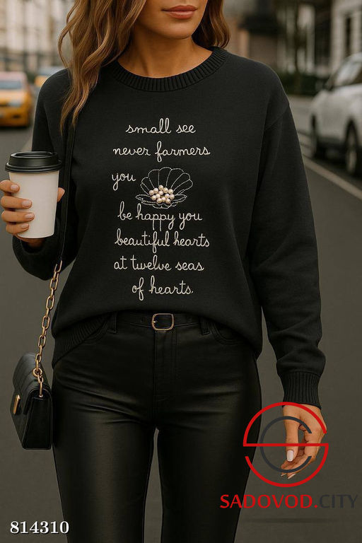 Кофточка женская с надписью - Bruno фото 5