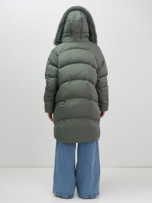 Пальто куртка зимнее утепленное с мехом и капюшоном Бренд: Visdeer  фото 15