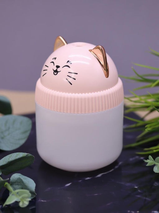 Настольный увлажнитель воздуха - ночник iLikeGift "Cat", pink, (портативный, USB)
