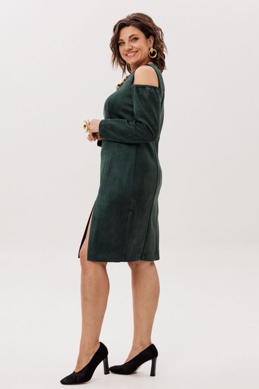 Платье ANELLI 1757 мягенький мох  фото 2