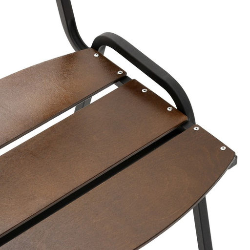 Набор садовой мебели Бистро, 4 стула, круглый стол, коричневый - Simaland фото 7