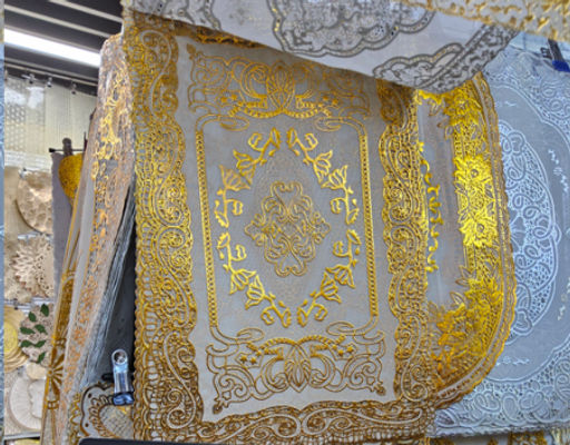 Салфетка для сервировки стола 30x45 см 10 штук набор / YG-151 /уп 60/золото