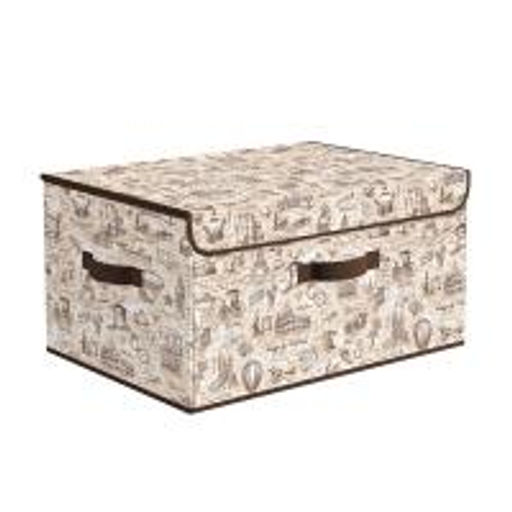 VAL TC-BOX-DDM Короб стеллажный с откидной стенкой, с крышкой, 50*35*25 см, TRAVELLING, шт