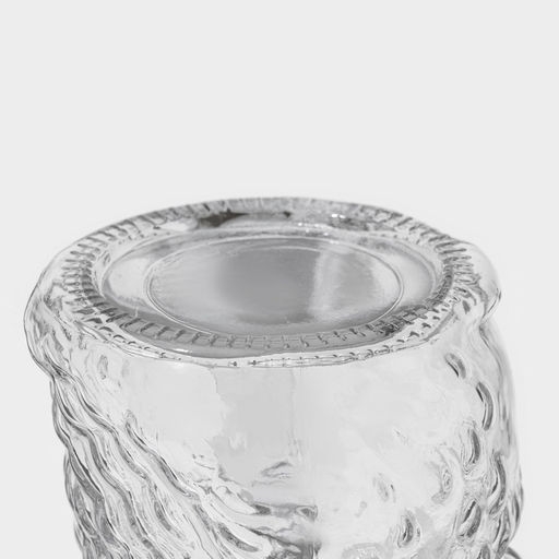 Кружка с крышкой и трубочкой «Сова», 470 мл, 10×11.5×12.5 см, стекло, МИКС