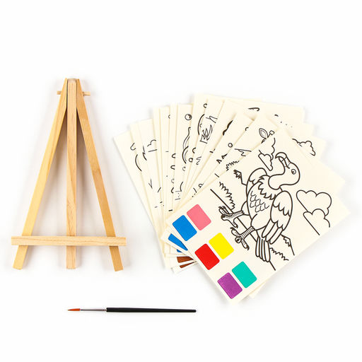 Водная раскраска Животные, с кисточкой и мольбертом - Simaland фото 2